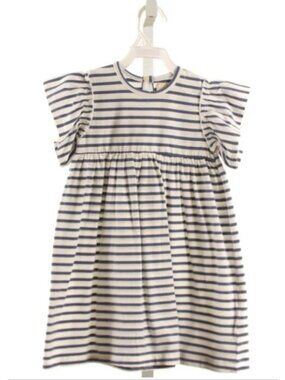 CREAMIE BLUE KNIT STRIPED DRESS